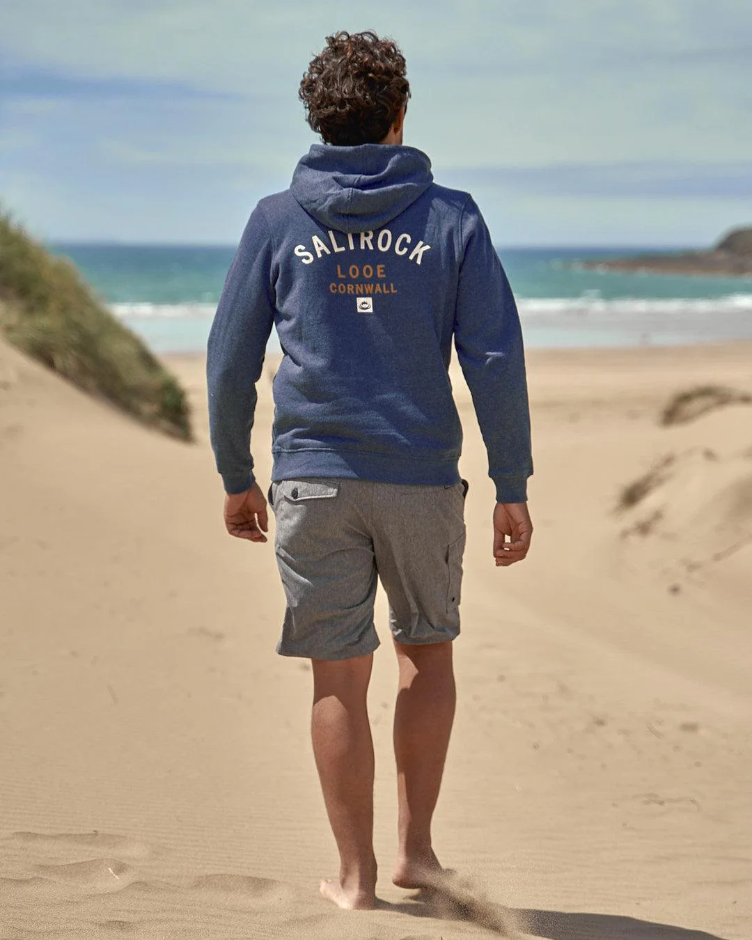 Location Mens Pop Hoodie in Looe - Dark Blue - Image 5