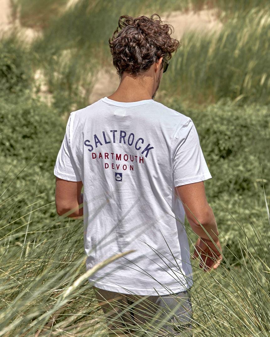 Location Mens T-Shirt Dartmouth in White - Image 4