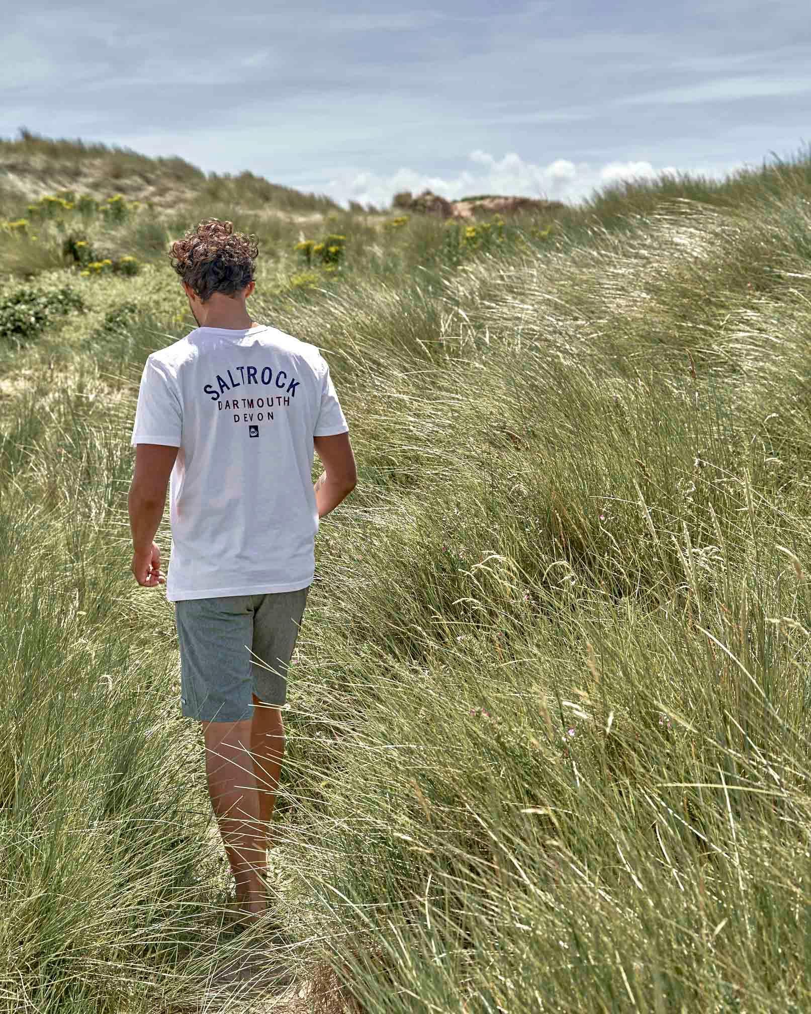 Location Mens T-Shirt Dartmouth in White - Image 6