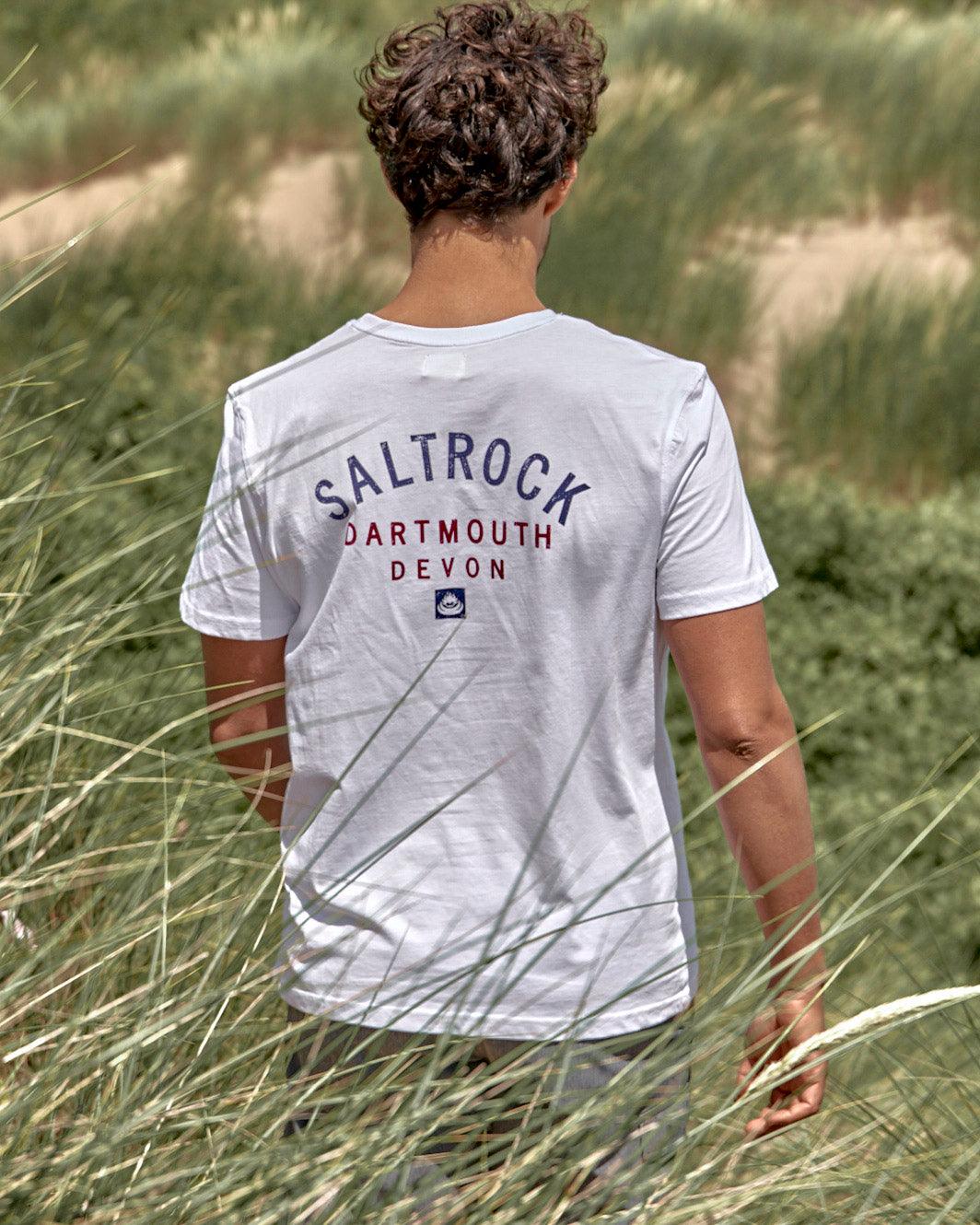 Location Mens T-Shirt Dartmouth in White - Image 7