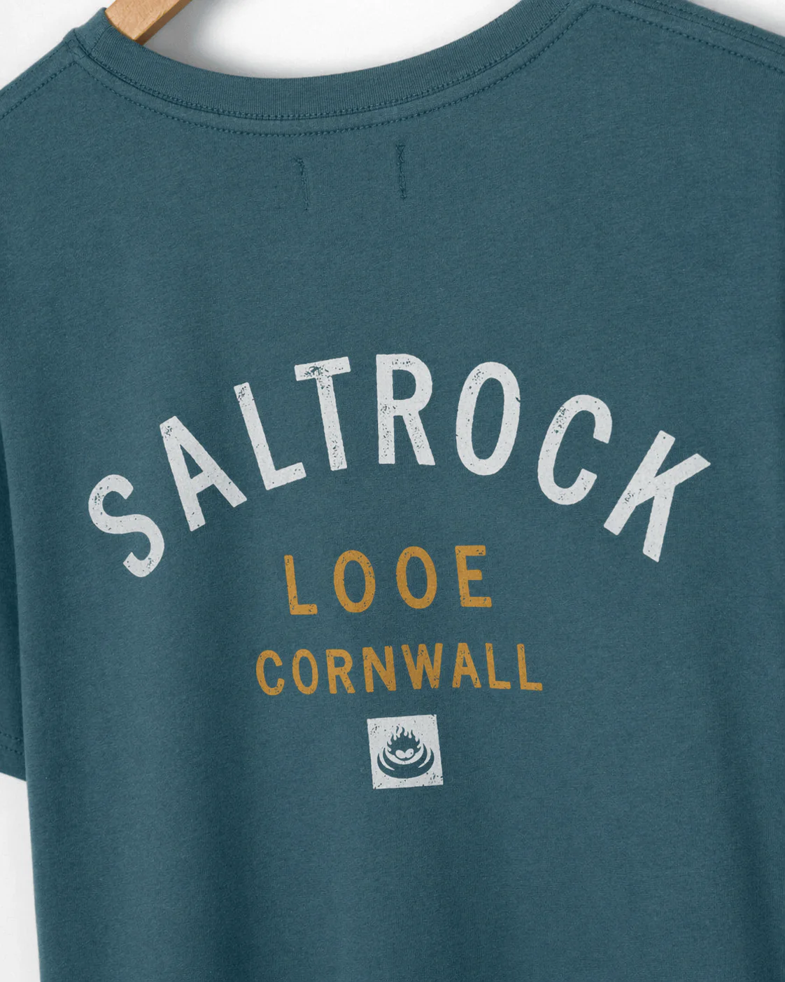Location Looe Mens T-Shirt in Teal - Image 3