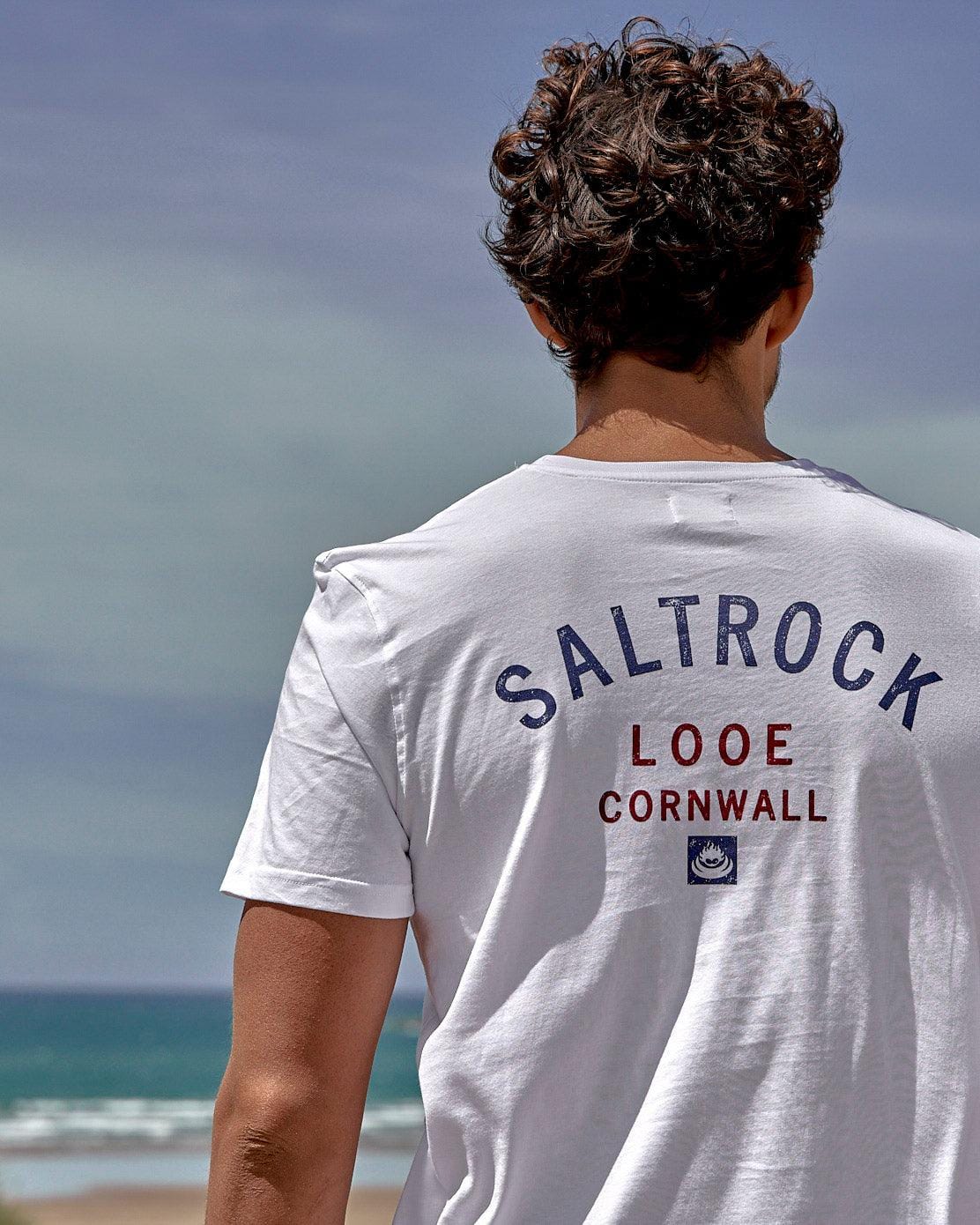 Location Mens T-Shirt in Looe - White - Image 2