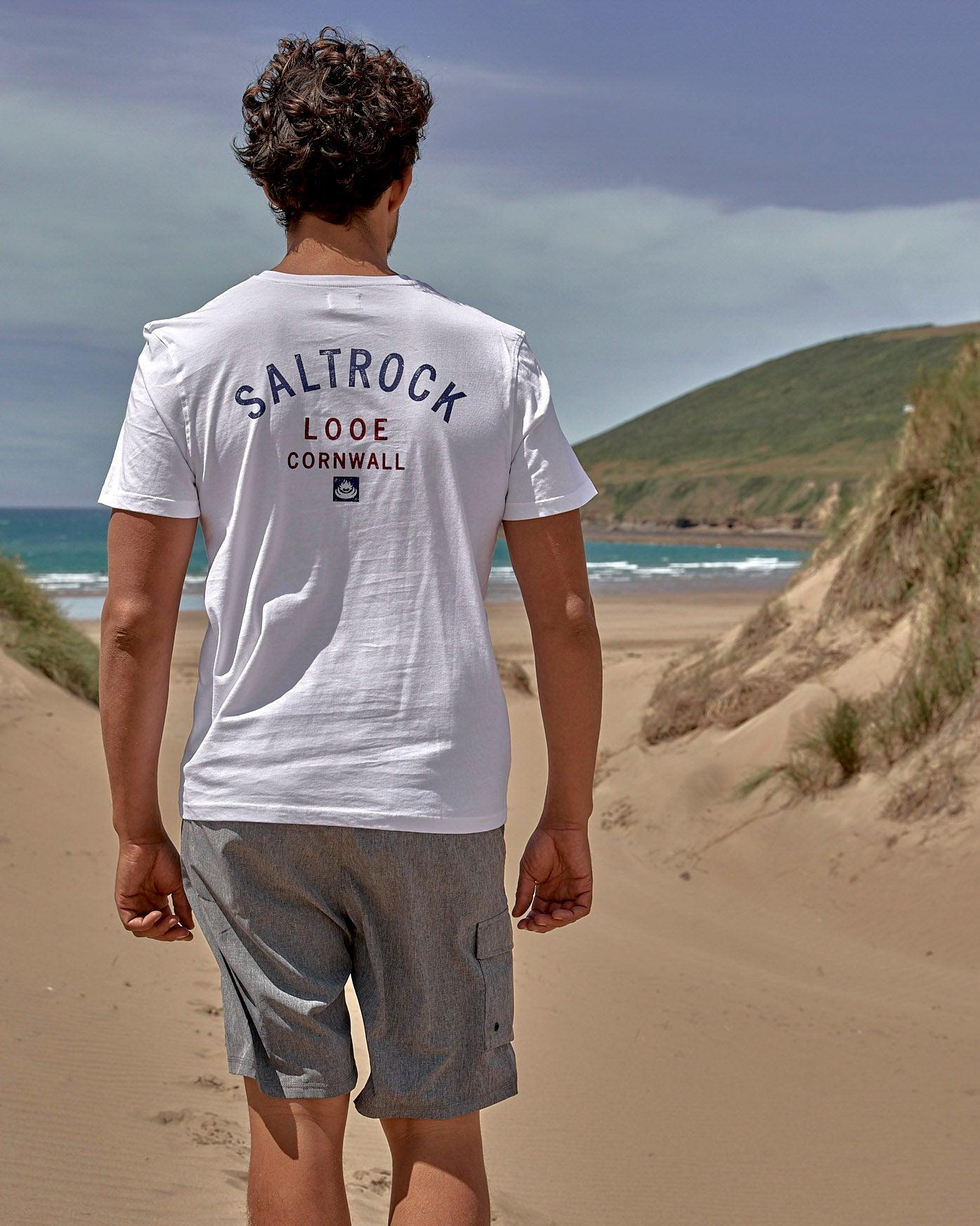 Location Mens T-Shirt in Looe - White - Image 4