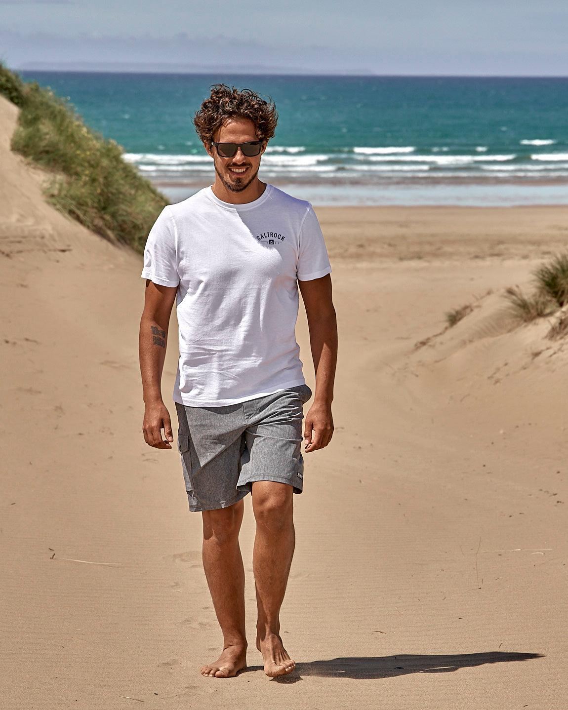 Location Mens T-Shirt in Looe - White - Image 5