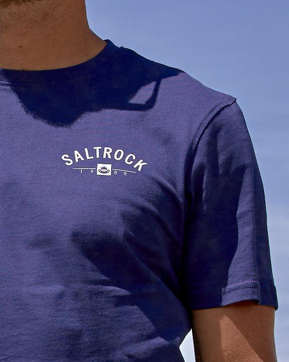 Location T-Shirt Mens Lyme Regis in Blue - Image 4