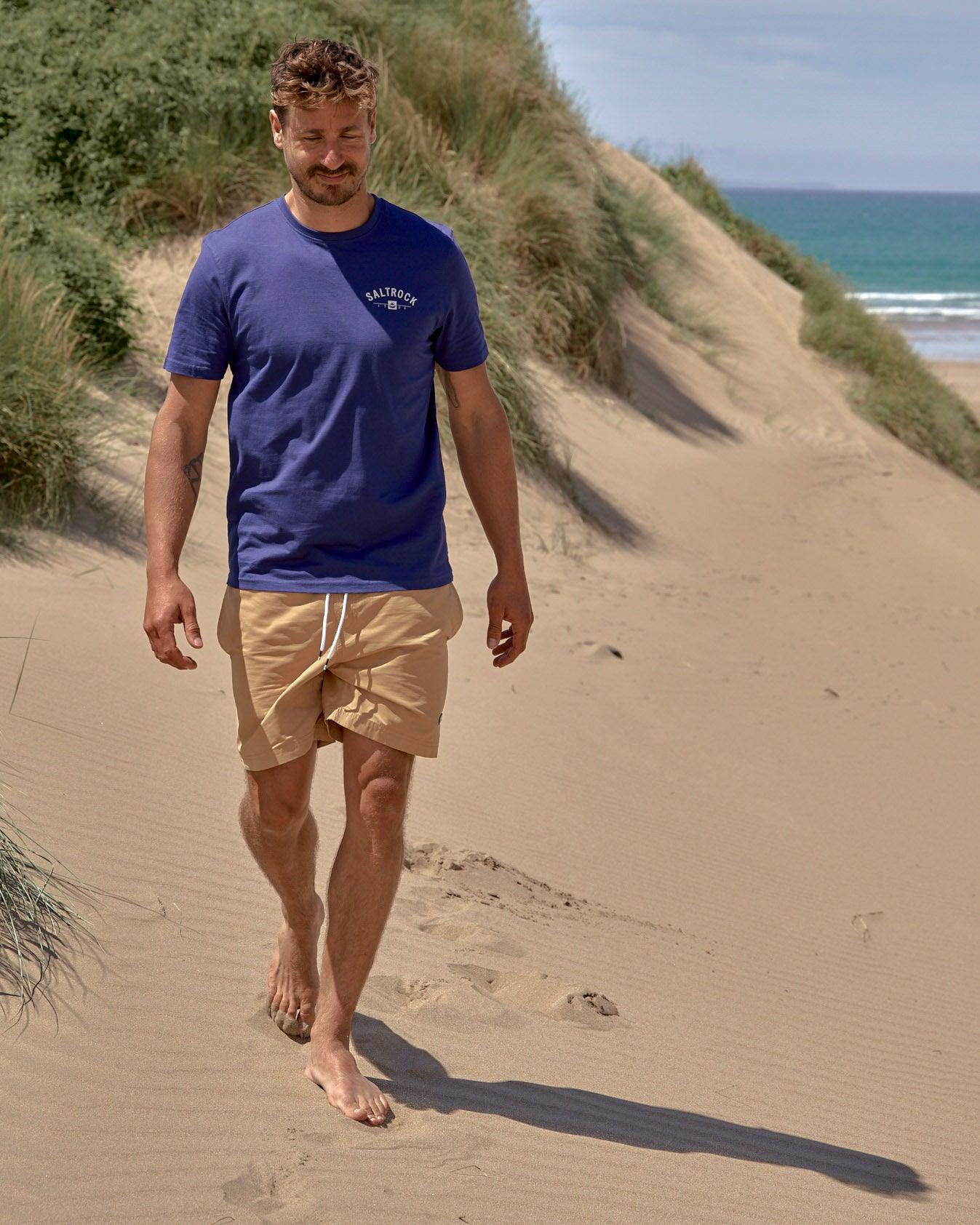 Location T-Shirt Mens Lyme Regis in Blue - Image 5