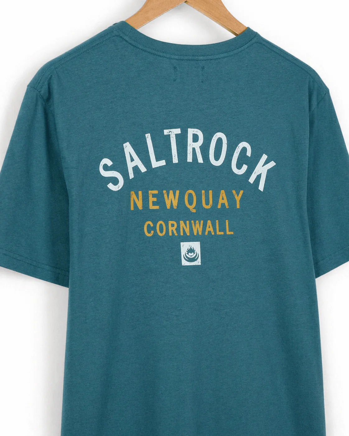 Location Newquay Mens T-Shirt in Teal - Image 4