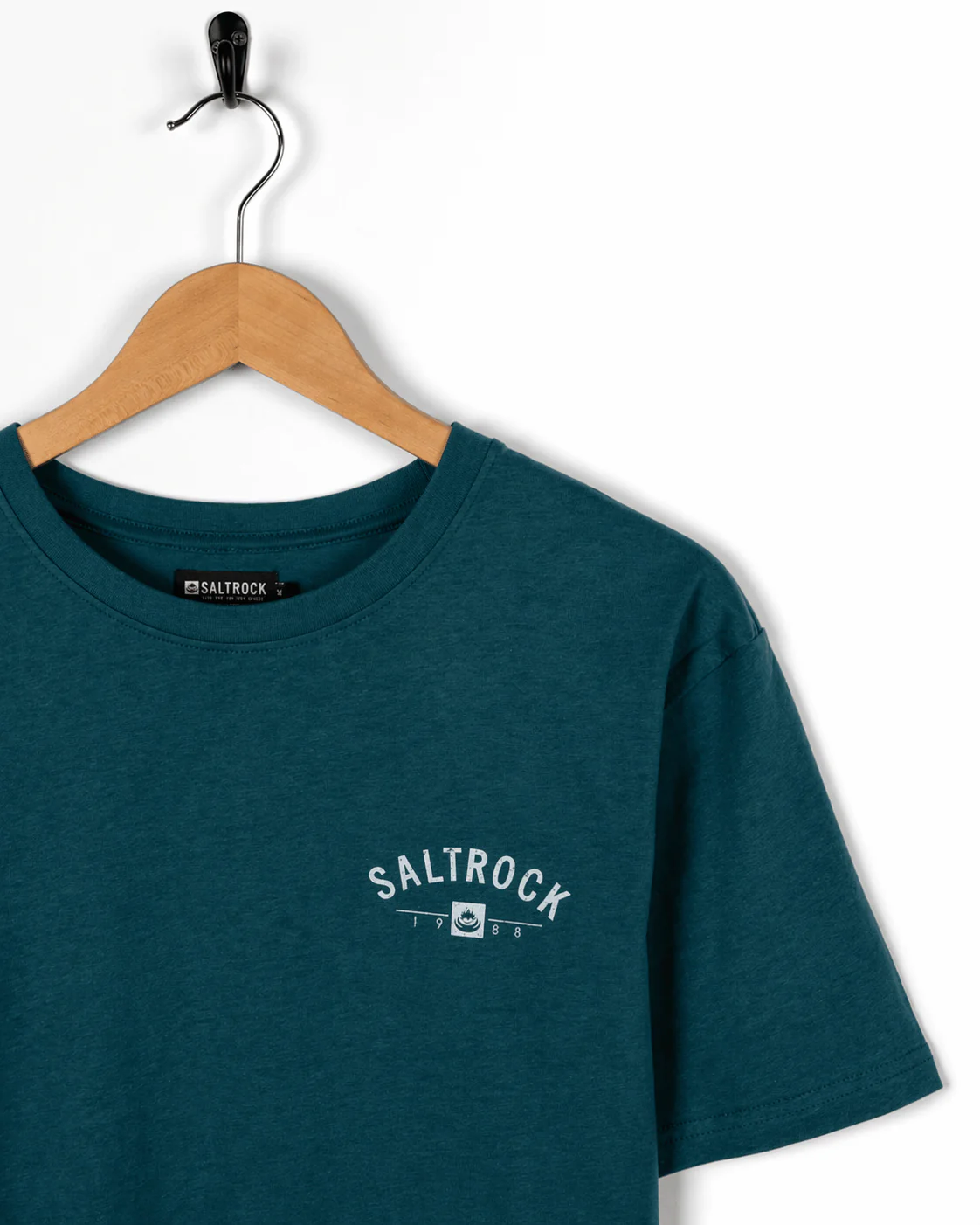 Location Saundersfoot Mens T-Shirt in Teal - Image 4