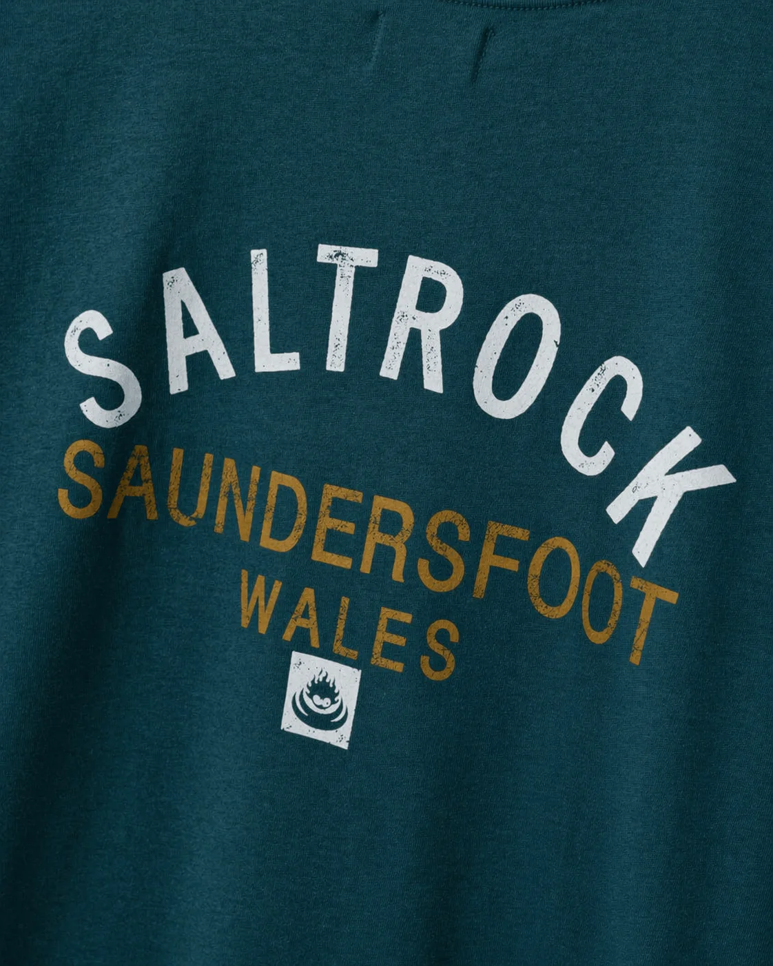 Location Saundersfoot Mens T-Shirt in Teal - Image 5