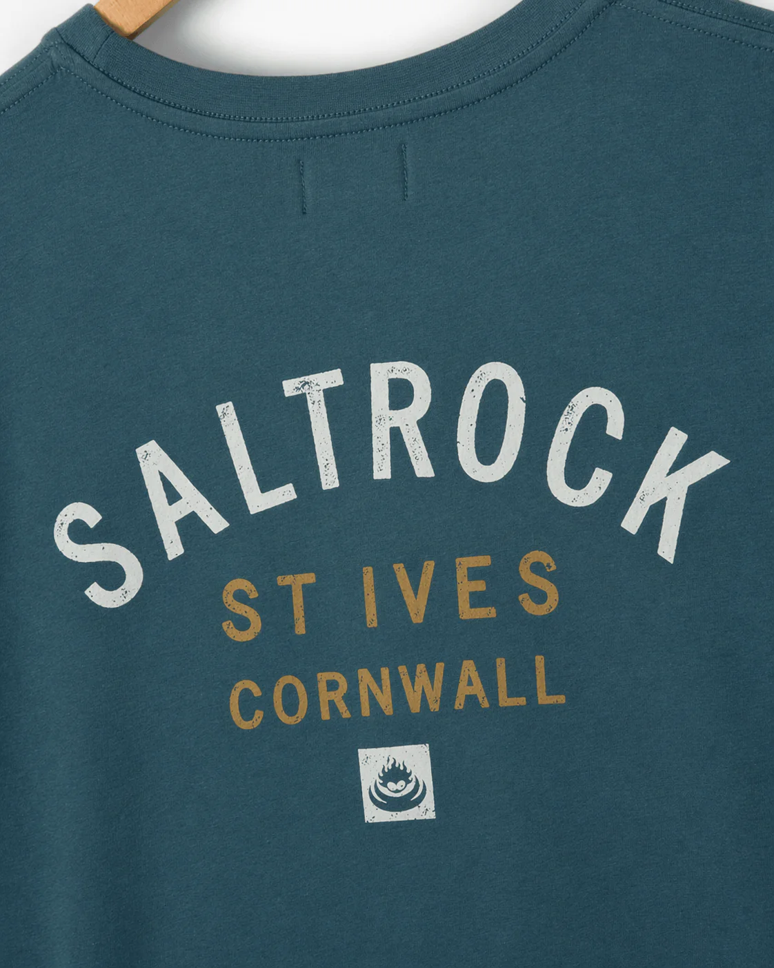 Location St Ives Mens T-Shirt in Teal - Image 3