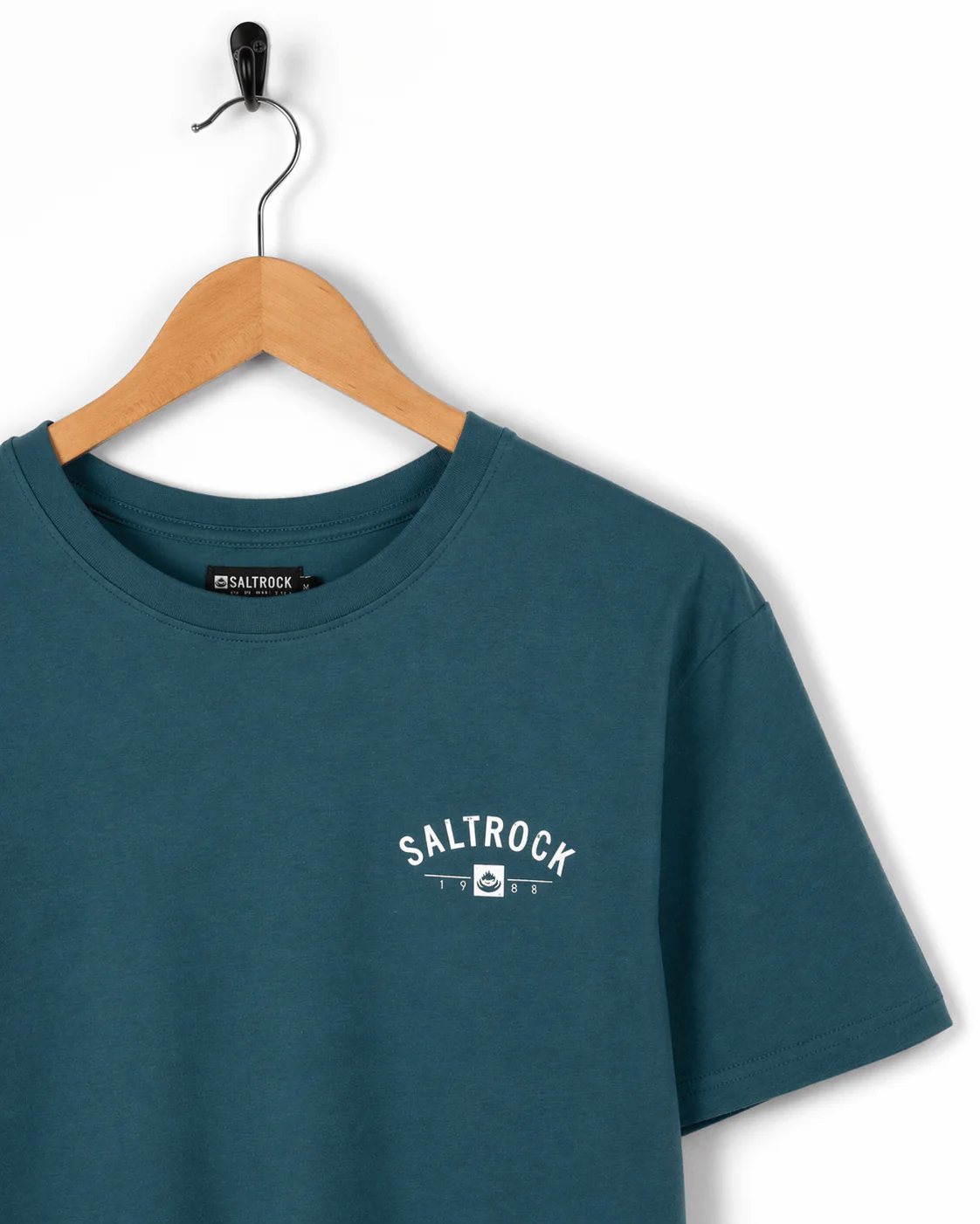 Location St Ives Mens T-Shirt in Teal - Image 4