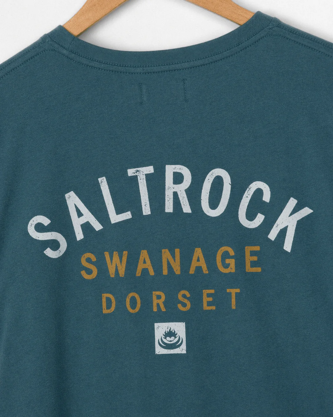 Location Swanage Mens T-Shirt in Teal - Image 3
