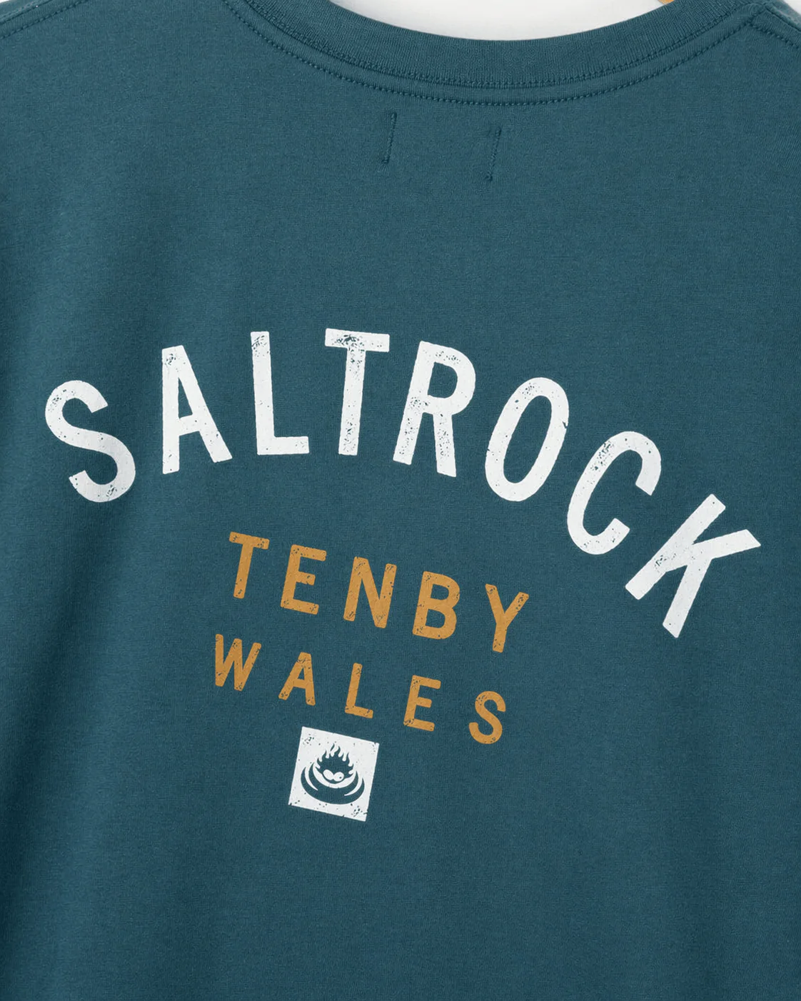 Location Tenby Mens T-Shirt in Teal - Image 3