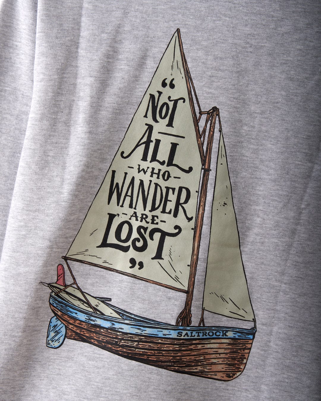 Lost Ships Mens Pop Hood in Grey - Image 6