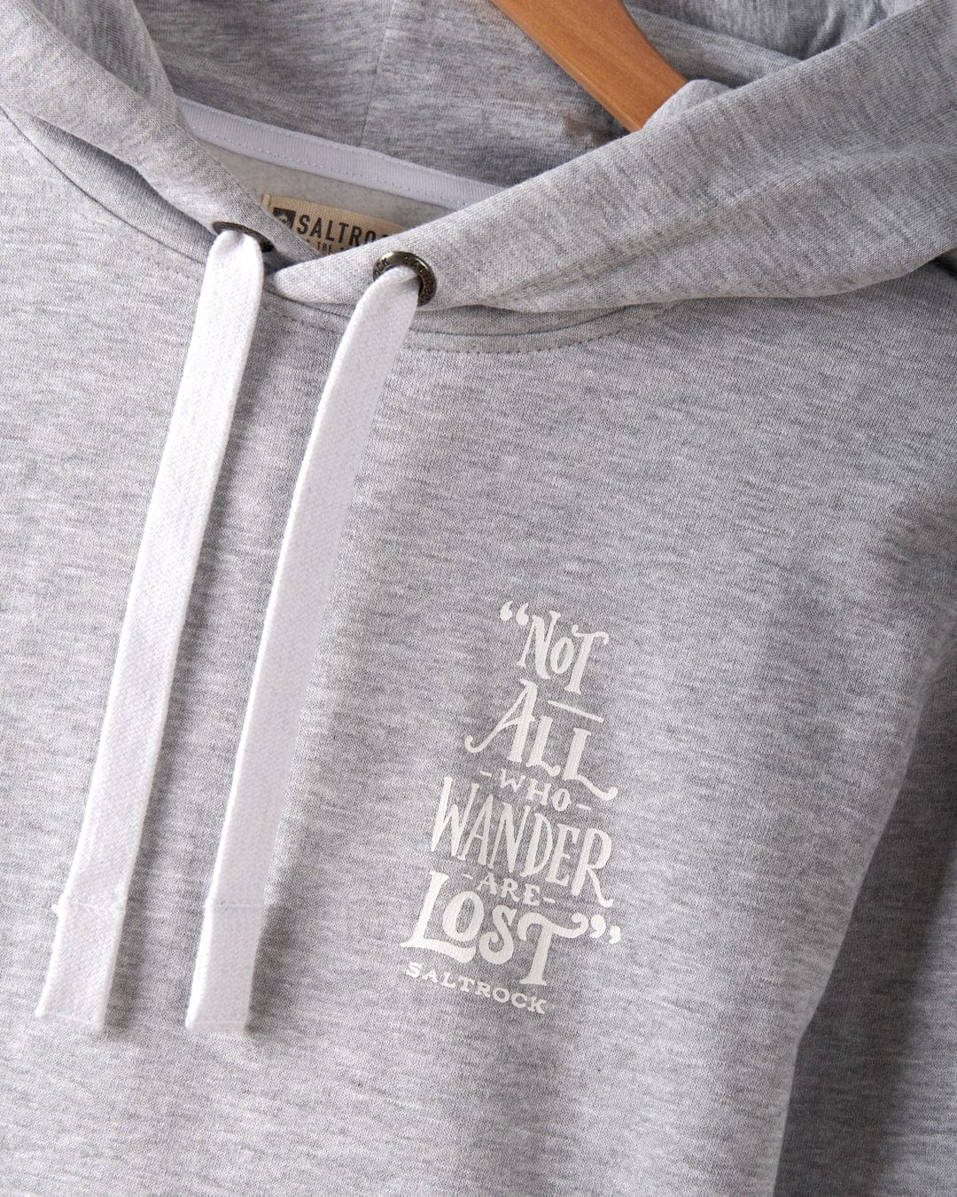 Lost Ships Mens Pop Hood in Grey - Image 7