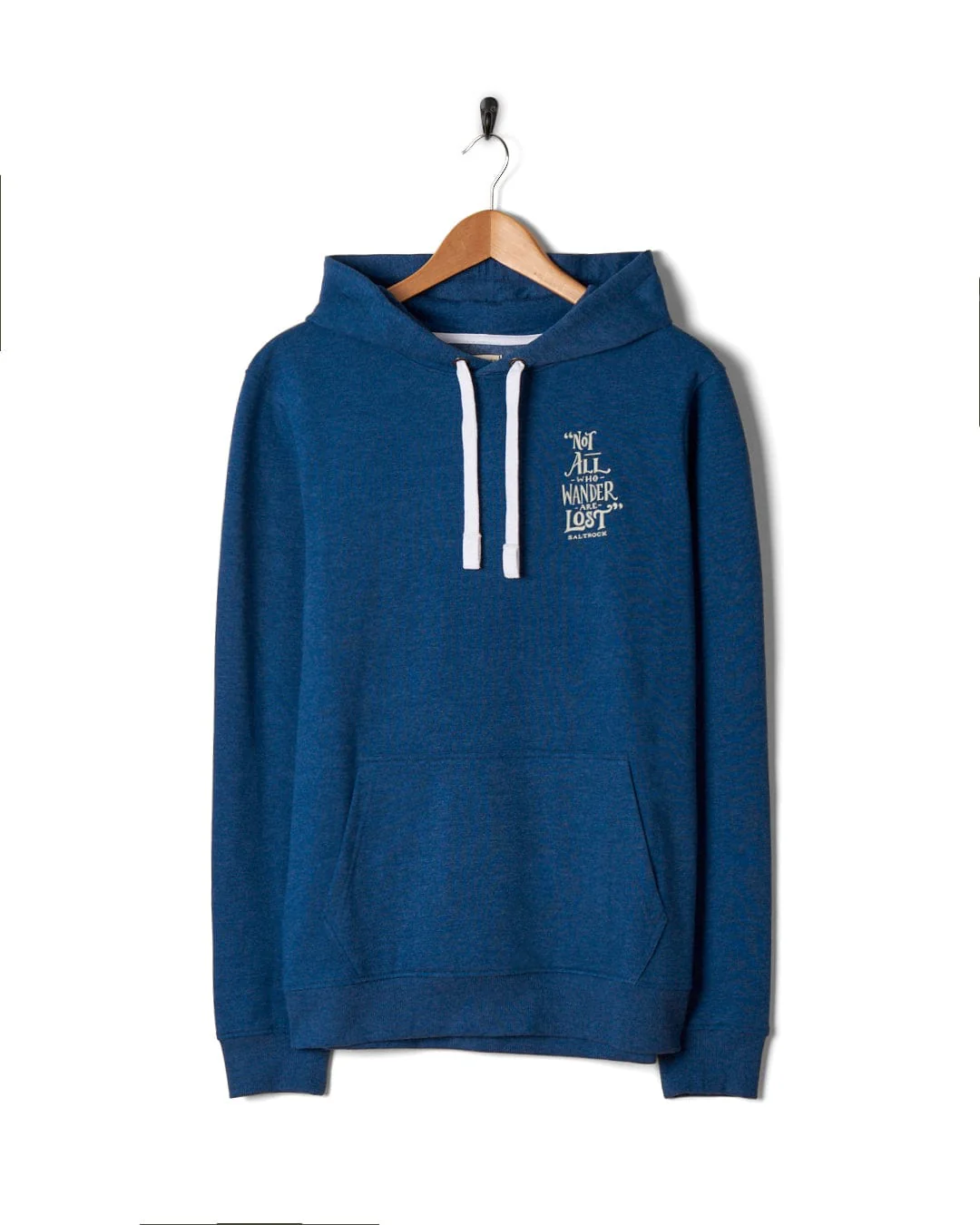 Lost Ships Mens Pop Hoodie in Blue - Image 7
