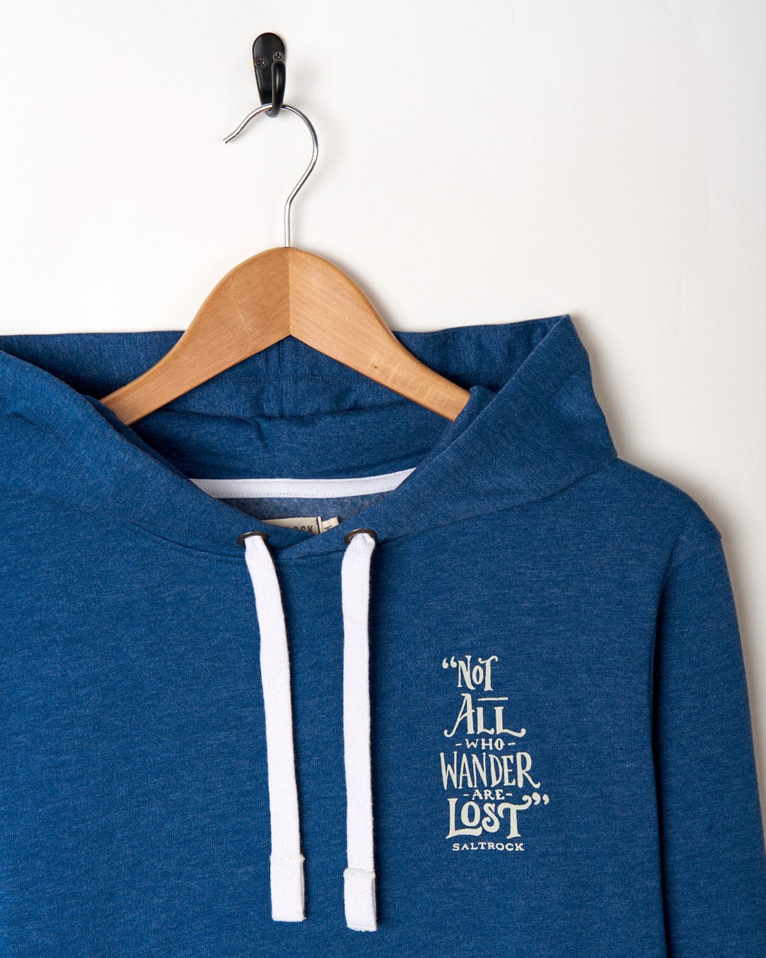 Lost Ships Mens Pop Hoodie in Blue - Image 8