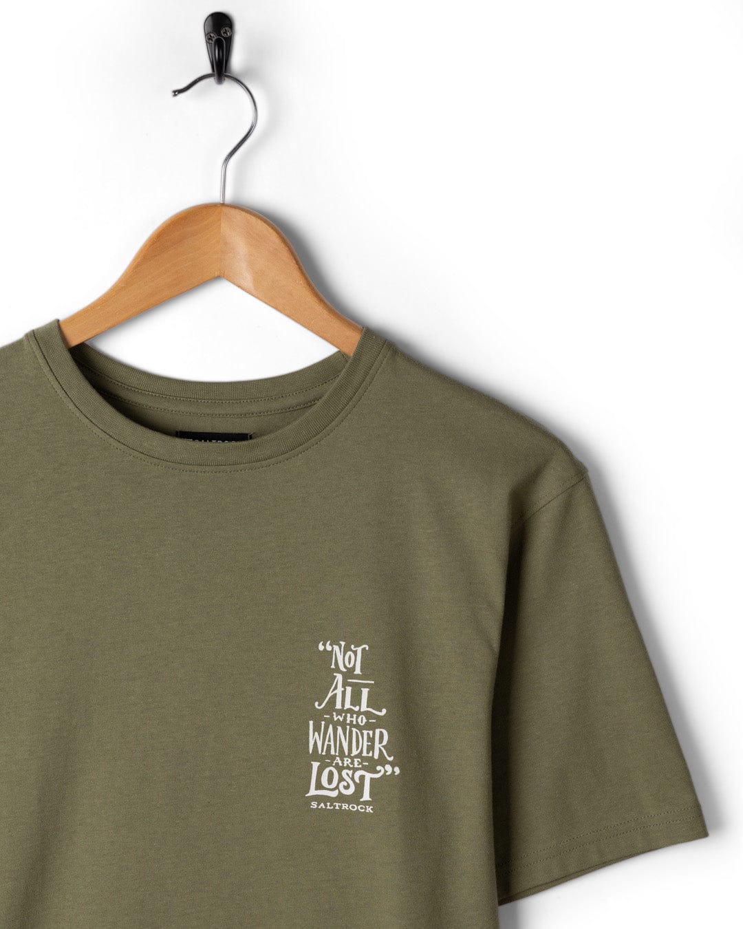 Lost Ships Mens Short Sleeve T-Shirt in Green - Image 6
