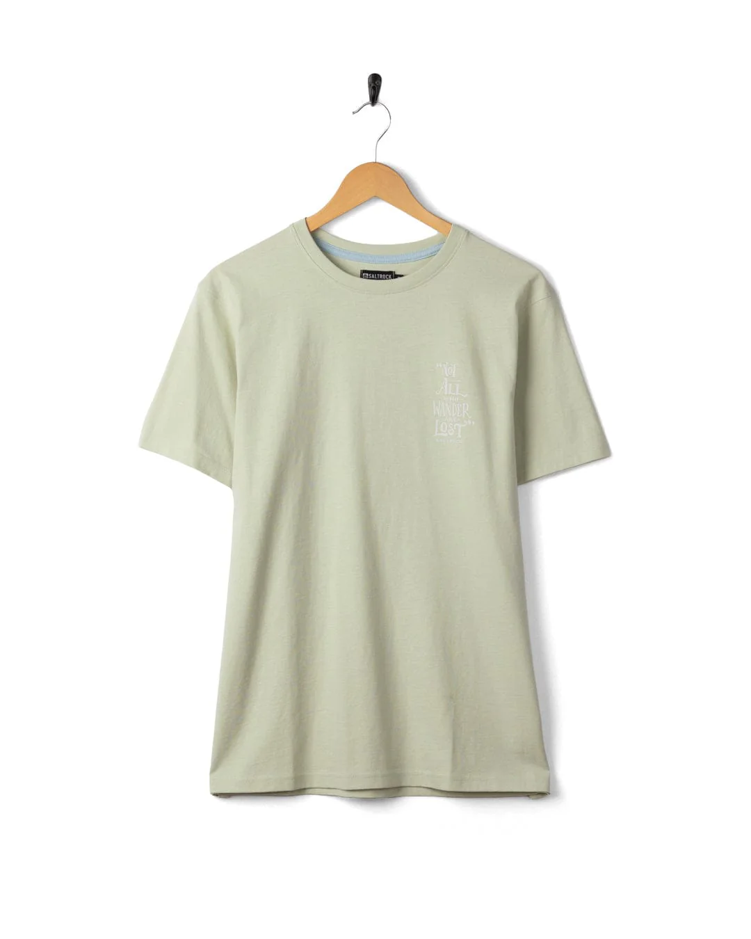 Lost Ships Mens Short Sleeve T-Shirt in Light Green - Image 6