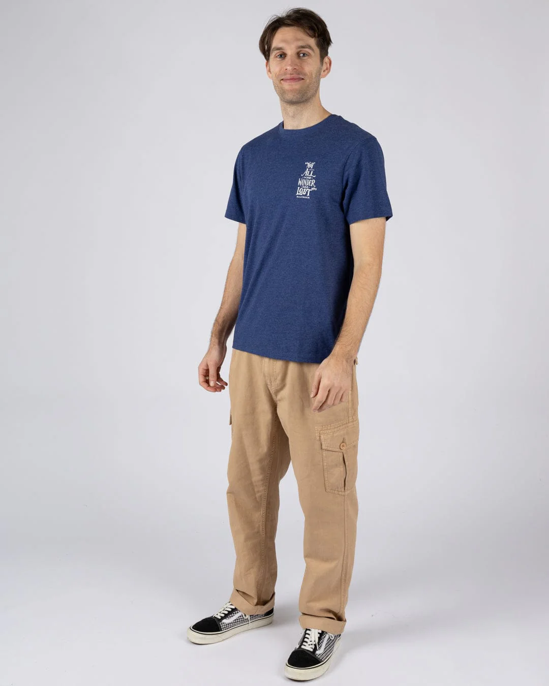 Lost Ships Mens Short Sleeve T-Shirt in Navy - Image 10