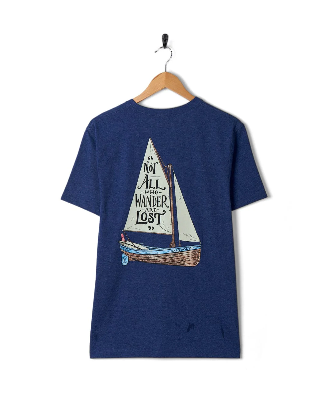Lost Ships Mens Short Sleeve T-Shirt in Navy - Image 12