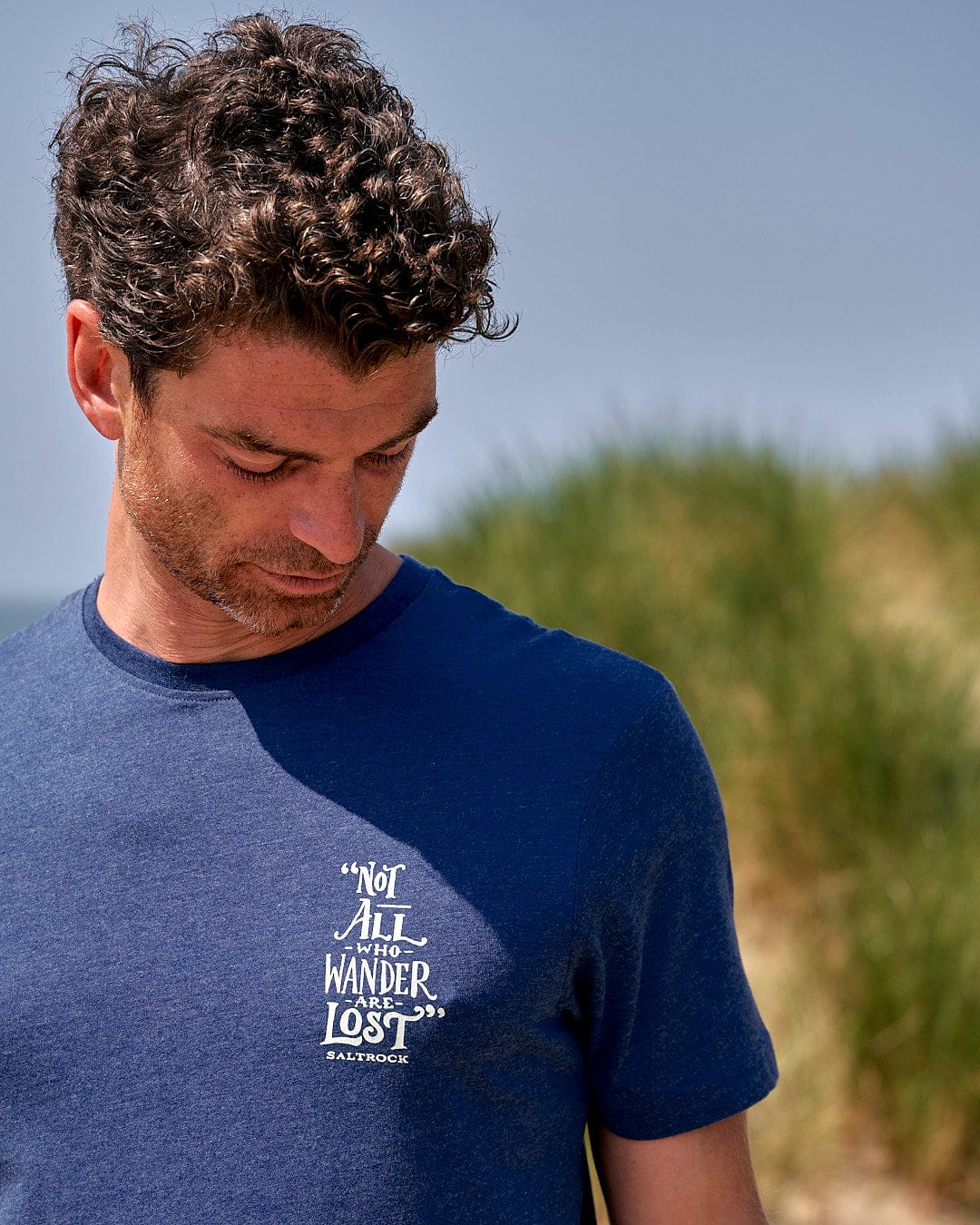 Lost Ships Mens Short Sleeve T-Shirt in Navy - Image 6