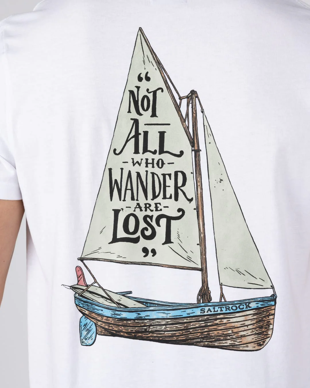 Lost Ships Mens Short Sleeve T-Shirt White - Image 3