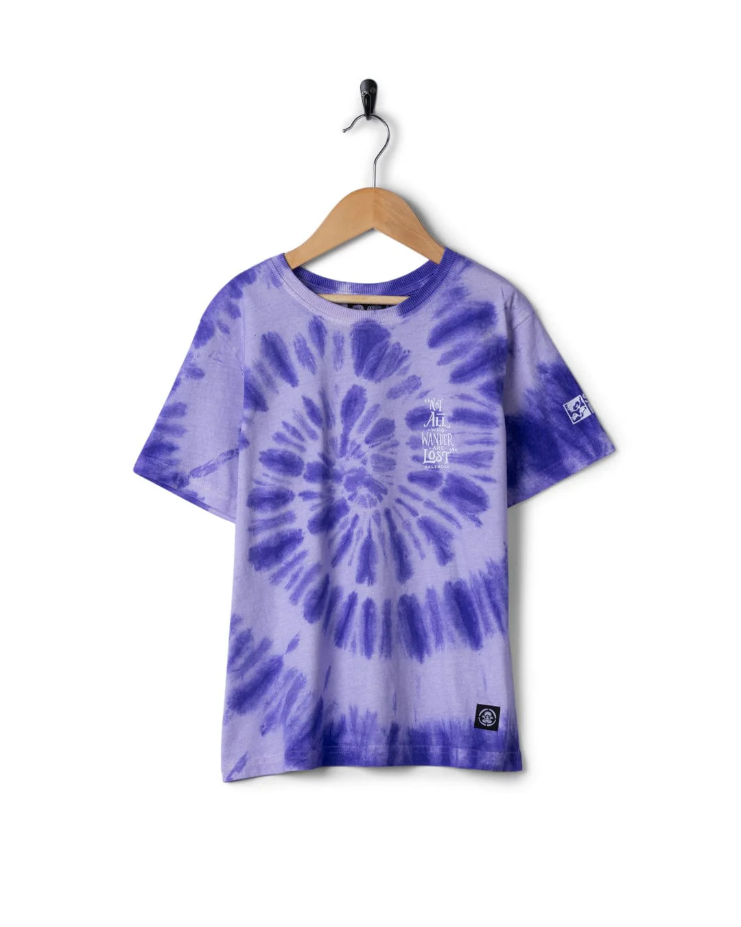 Lost Ships  Kids Tie Dye Short Sleeve T-Shirt in Purple - Image 2