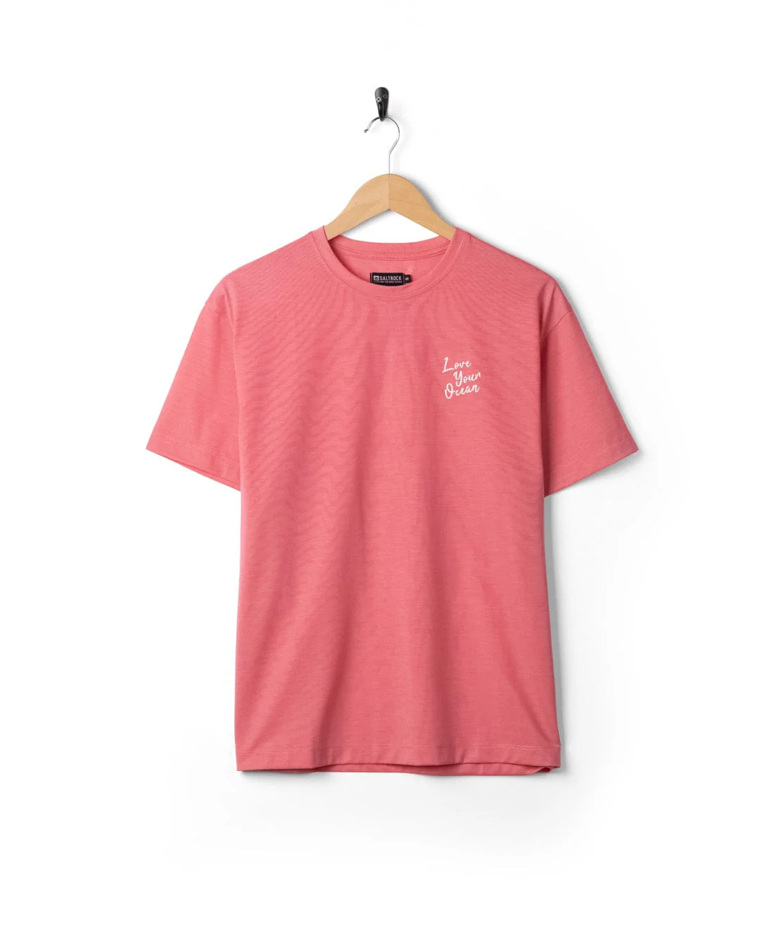 Love Womens Oversized Short Sleeve T-Shirt in Bright Pink - Image 6