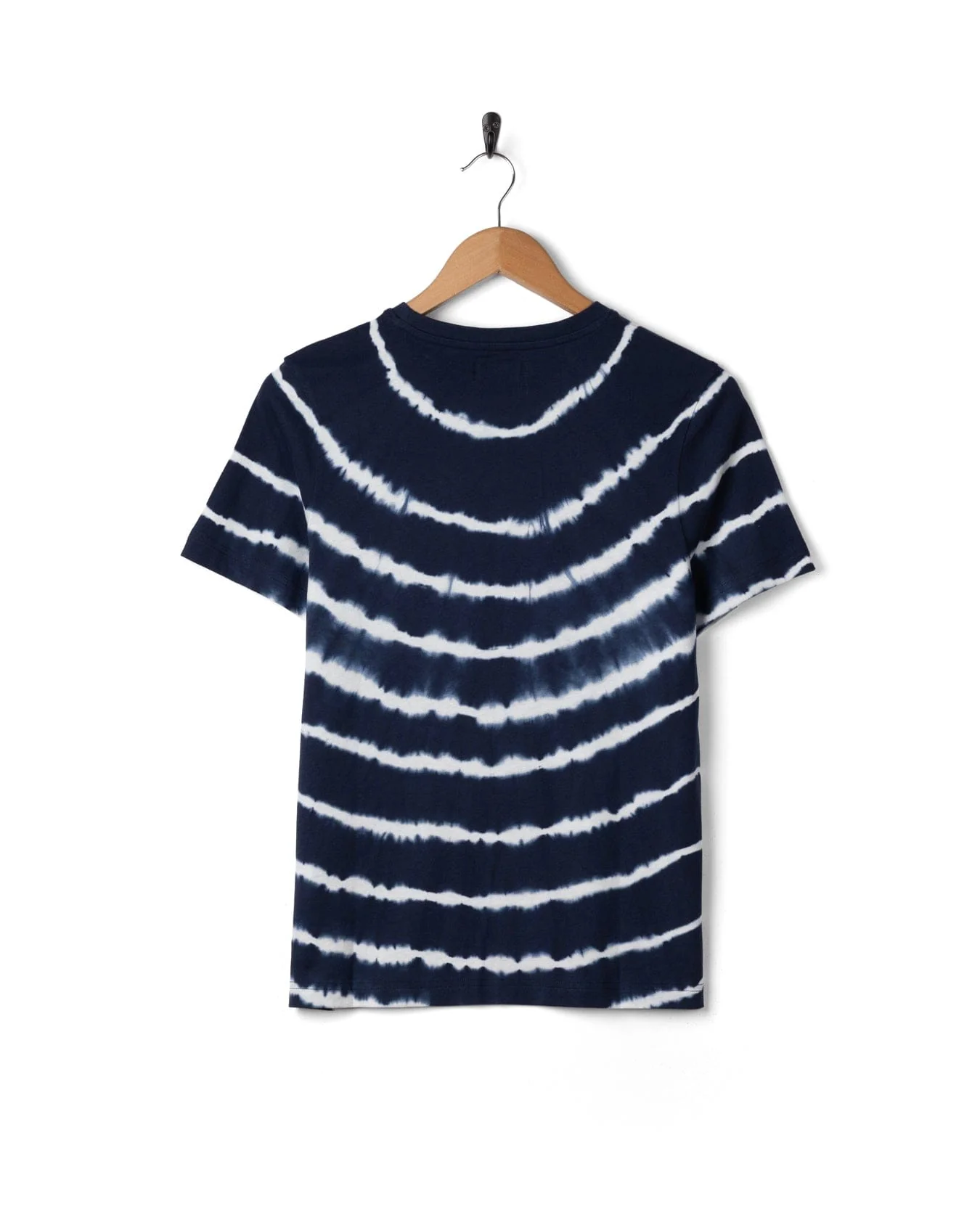 Love Your Ocean Womens Tie Dye Short Sleeve T-Shirt in Blue/White - Image 6