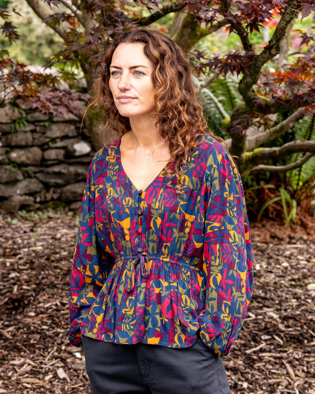 Lowry Balance  Womens Blouse in Multi