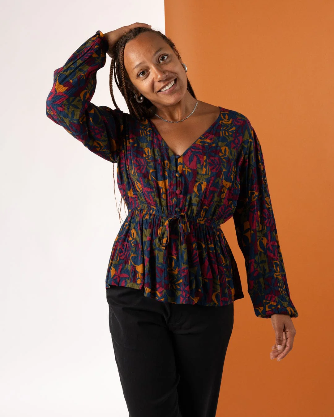 Lowry Balance  Womens Blouse in Multi - Image 4