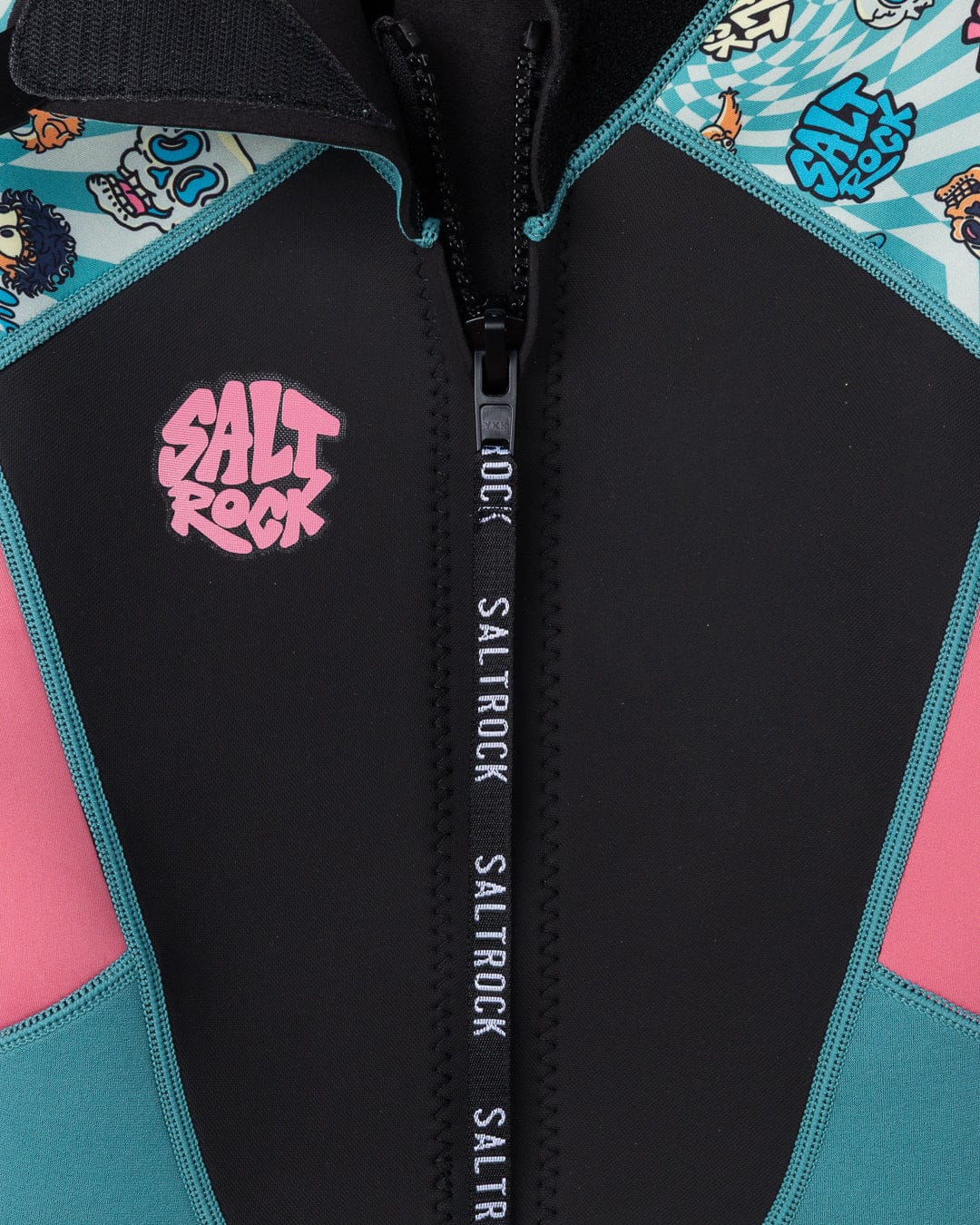 Lush Waves Kids 3/2 Shortie Wetsuit in Blue - Image 5