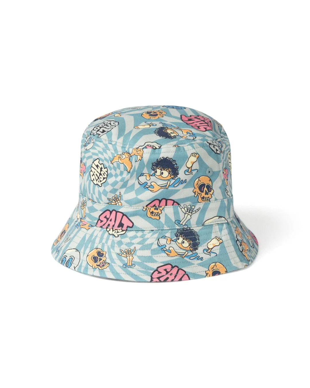 Lush Waves Kids Bucket Hat in Light Blue - Image 3