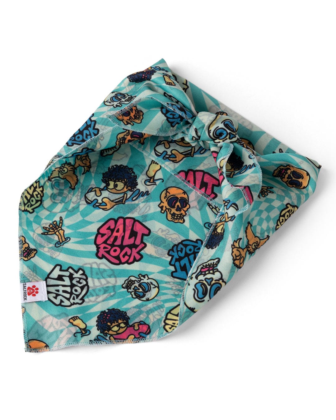 Lush Waves Dog Bandana in Light Blue - Image 5