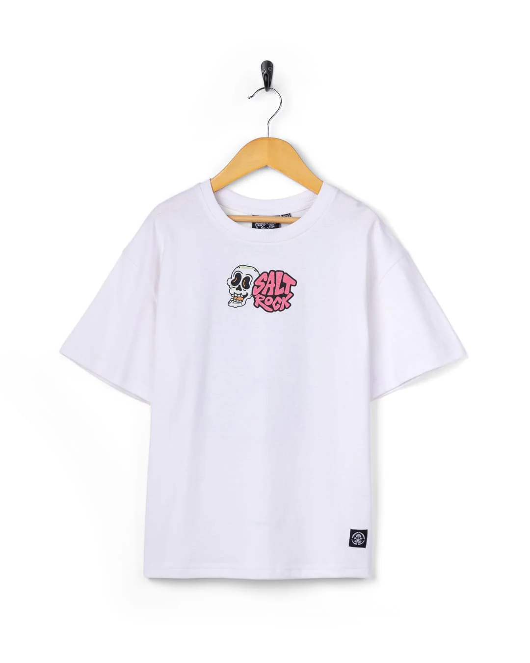Lush Waves Kids Short Sleeve T-Shirt in White - Image 3