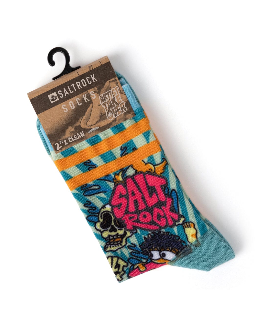 Lush Waves Kids Sock in Light Blue - Image 3