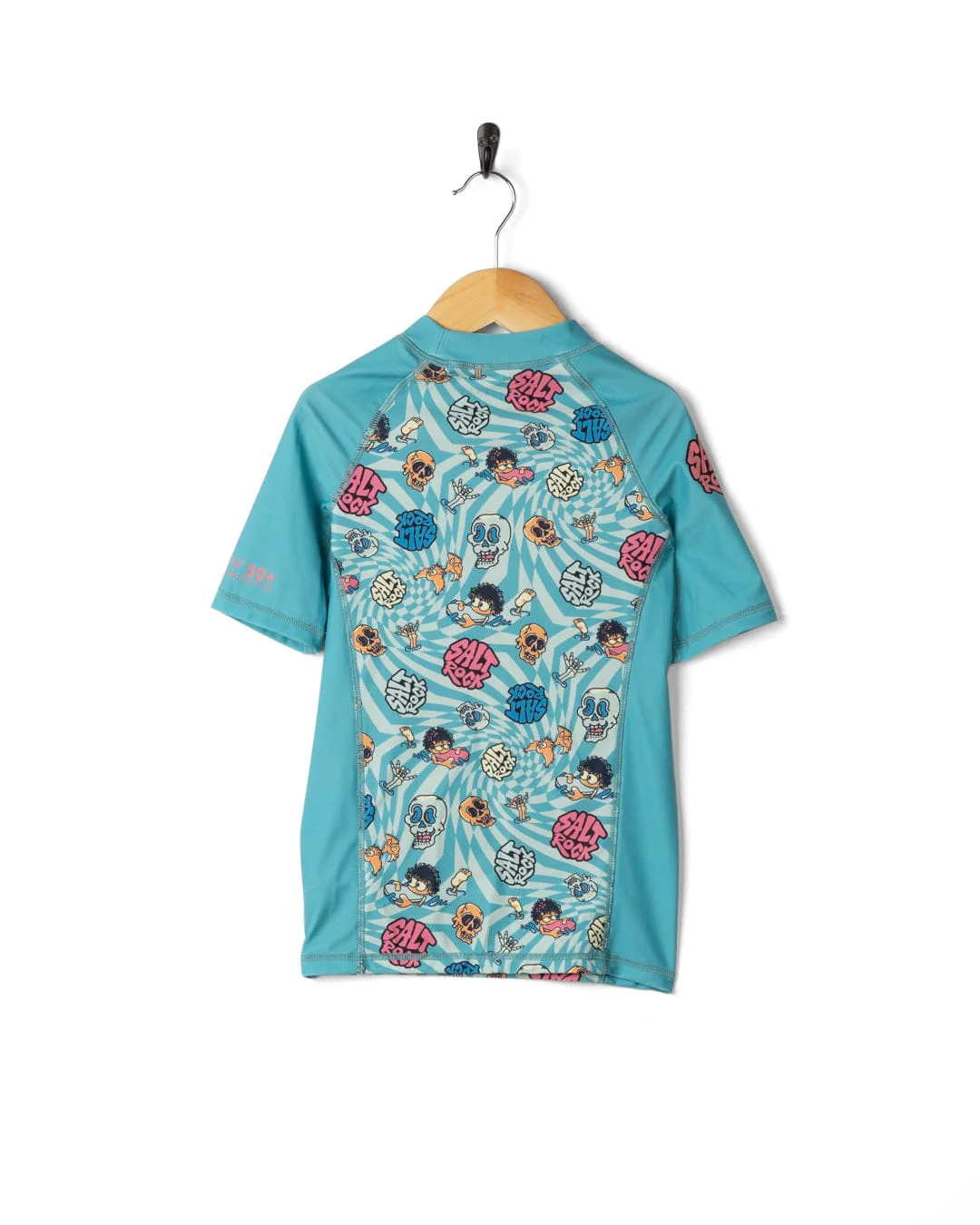 Lush Waves Kids Short Sleeve Rashvest in Blue - Image 6