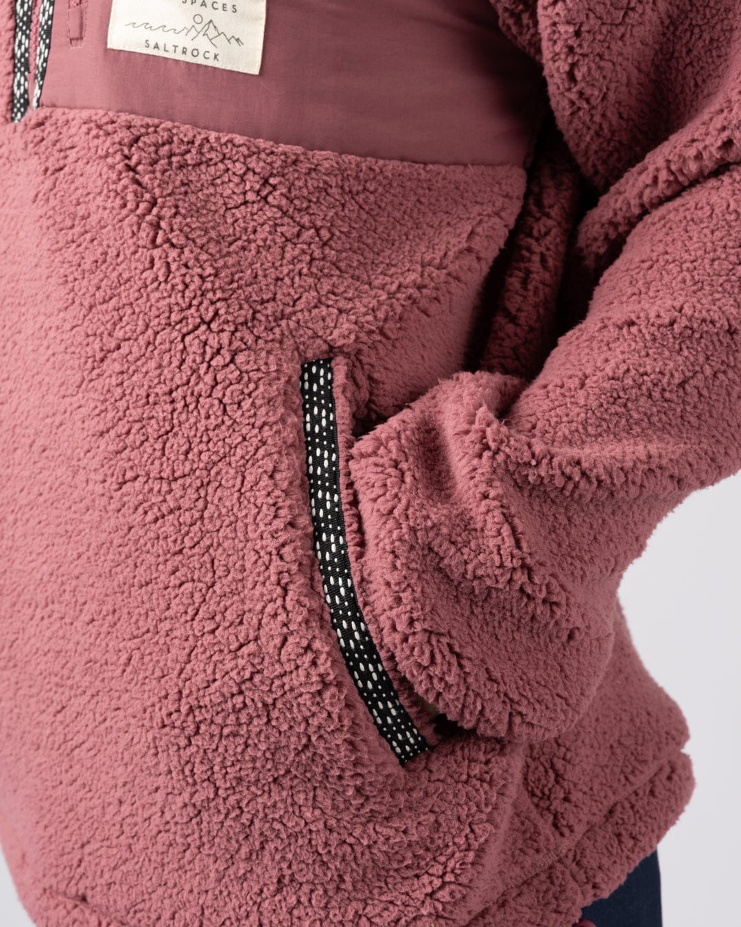 Lya Womens Fleece in Dark Pink - Image 6