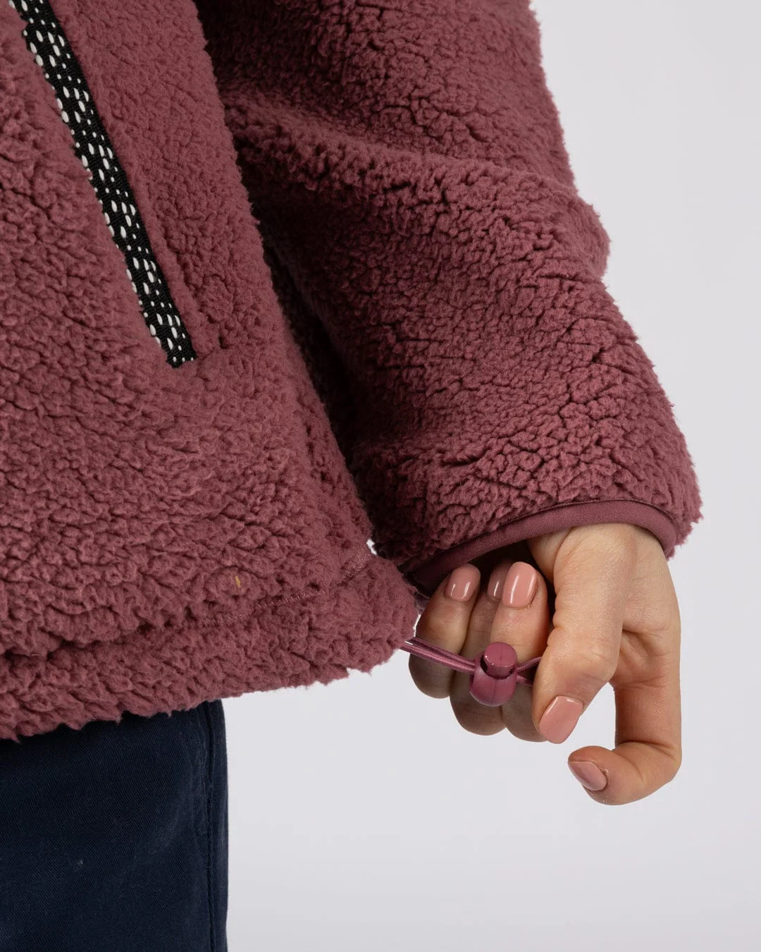 Lya Womens Fleece in Dark Pink - Image 9