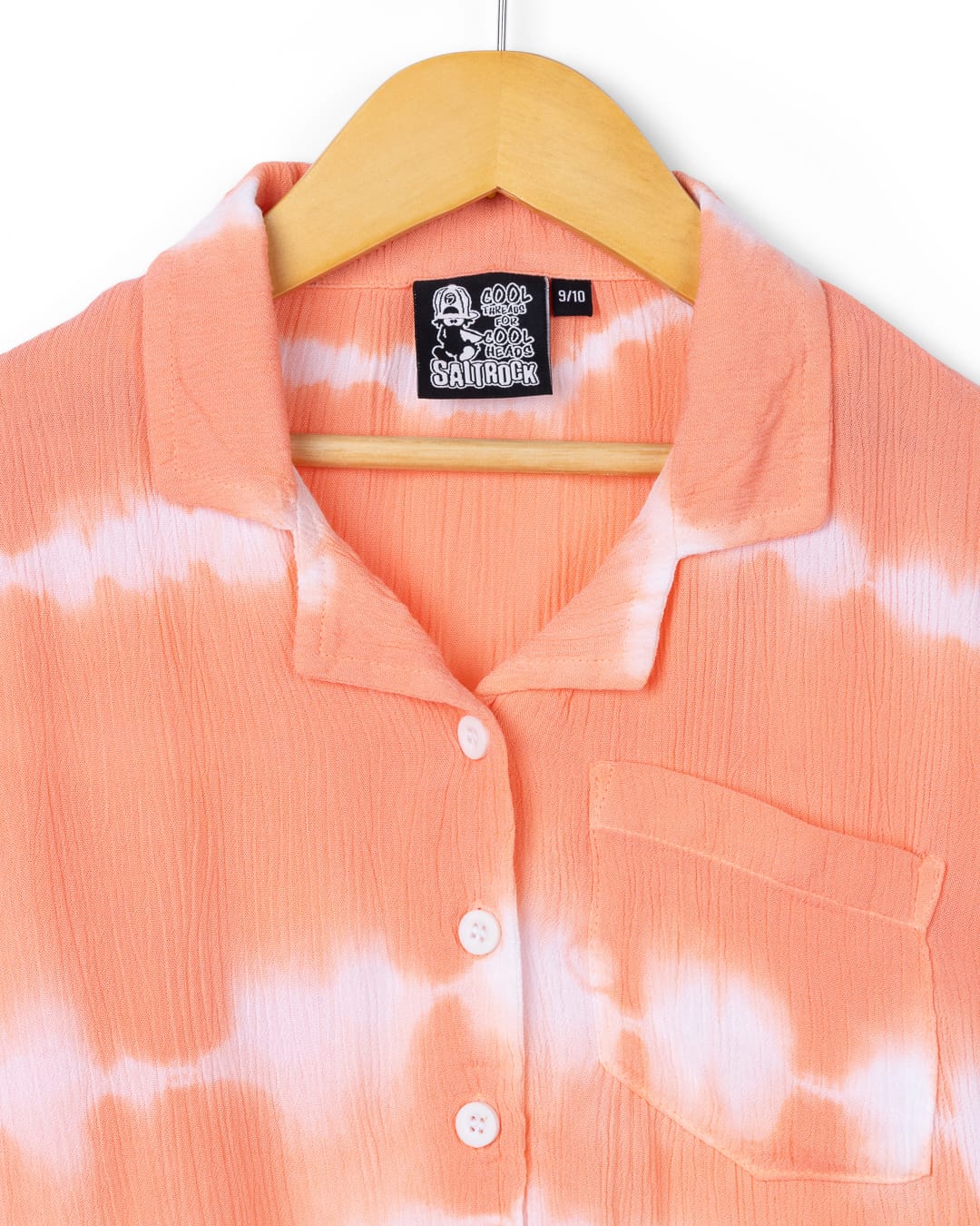 Maida Short Sleeve Shirt in Orange - Image 4