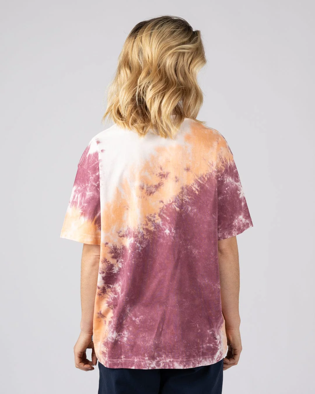 Make Magic Womens Oversized Tie Dye T-Shirt in Pink - Image 6