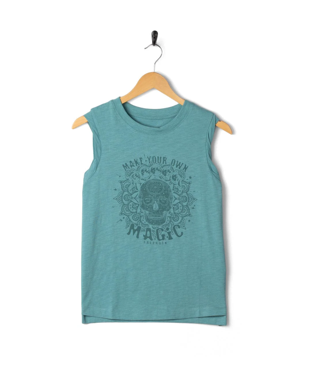 Make Magic Womens Oversized Vest in Blue - Image 3
