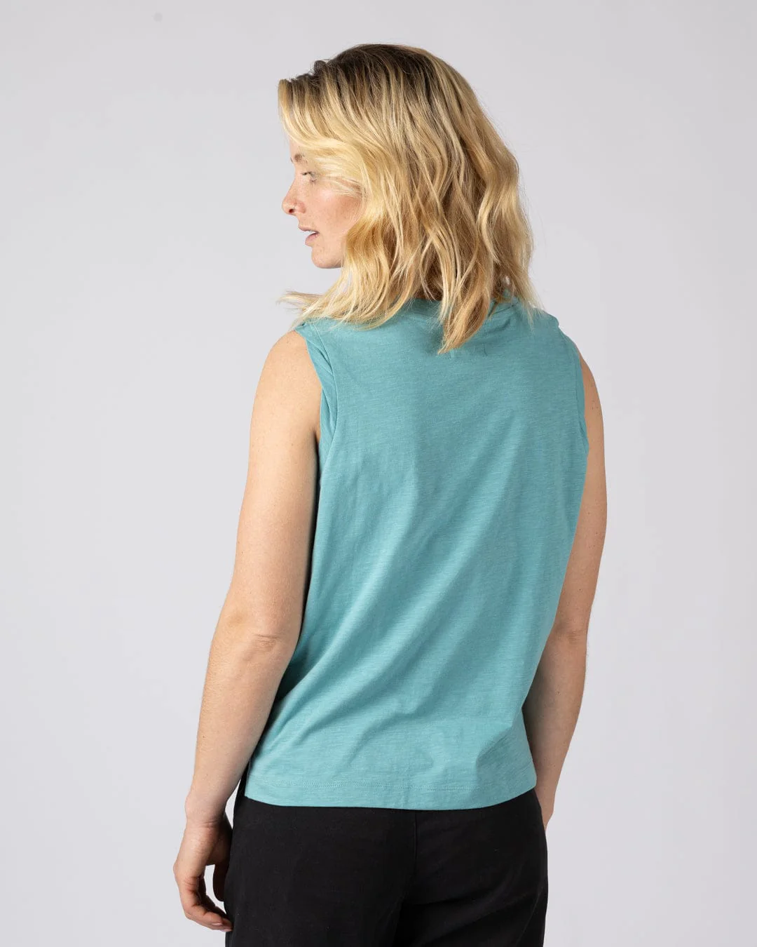 Make Magic Womens Oversized Vest in Blue - Image 5