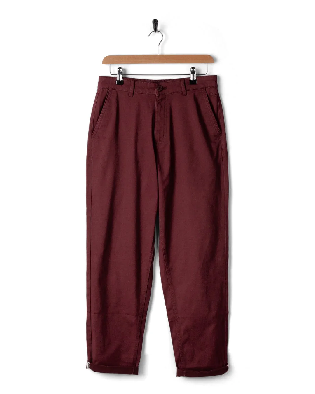 Mara Womens Chino in Dark Purple - Image 3
