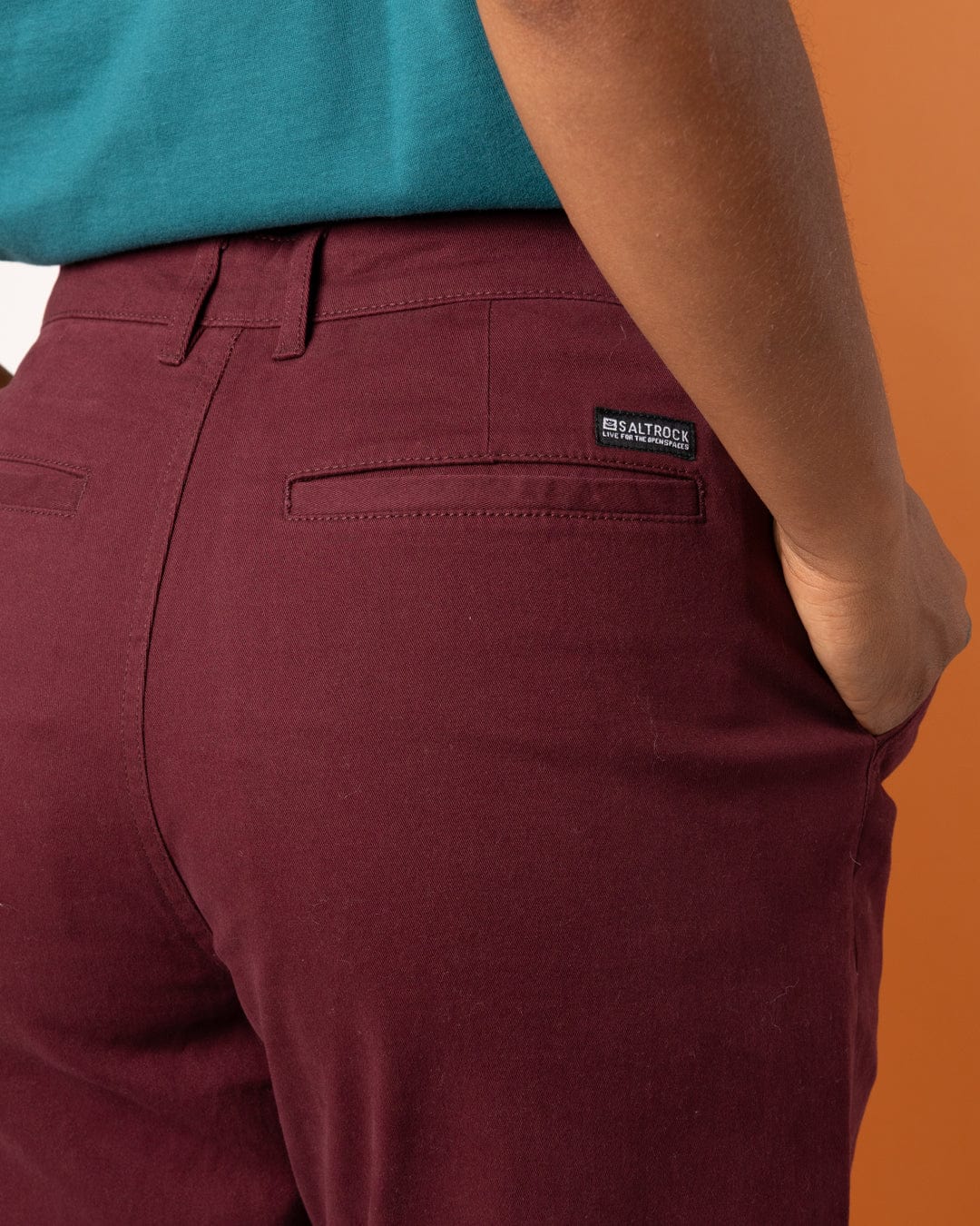 Mara Womens Chino in Dark Purple - Image 8