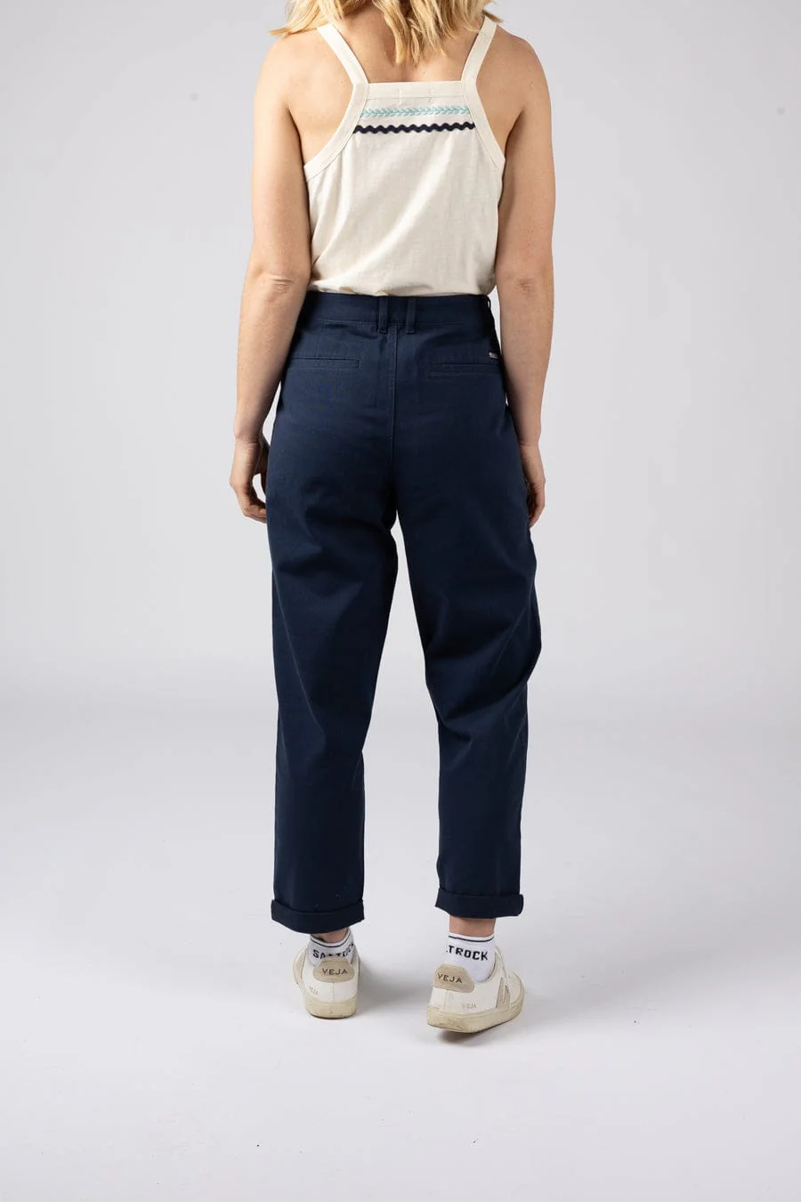 Mara Womens Chino in Blue - Image 4
