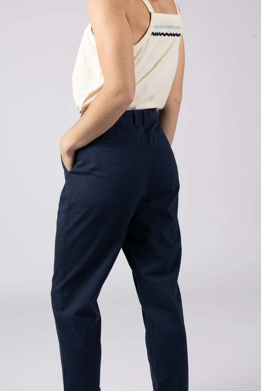 Mara Womens Chino in Blue - Image 6
