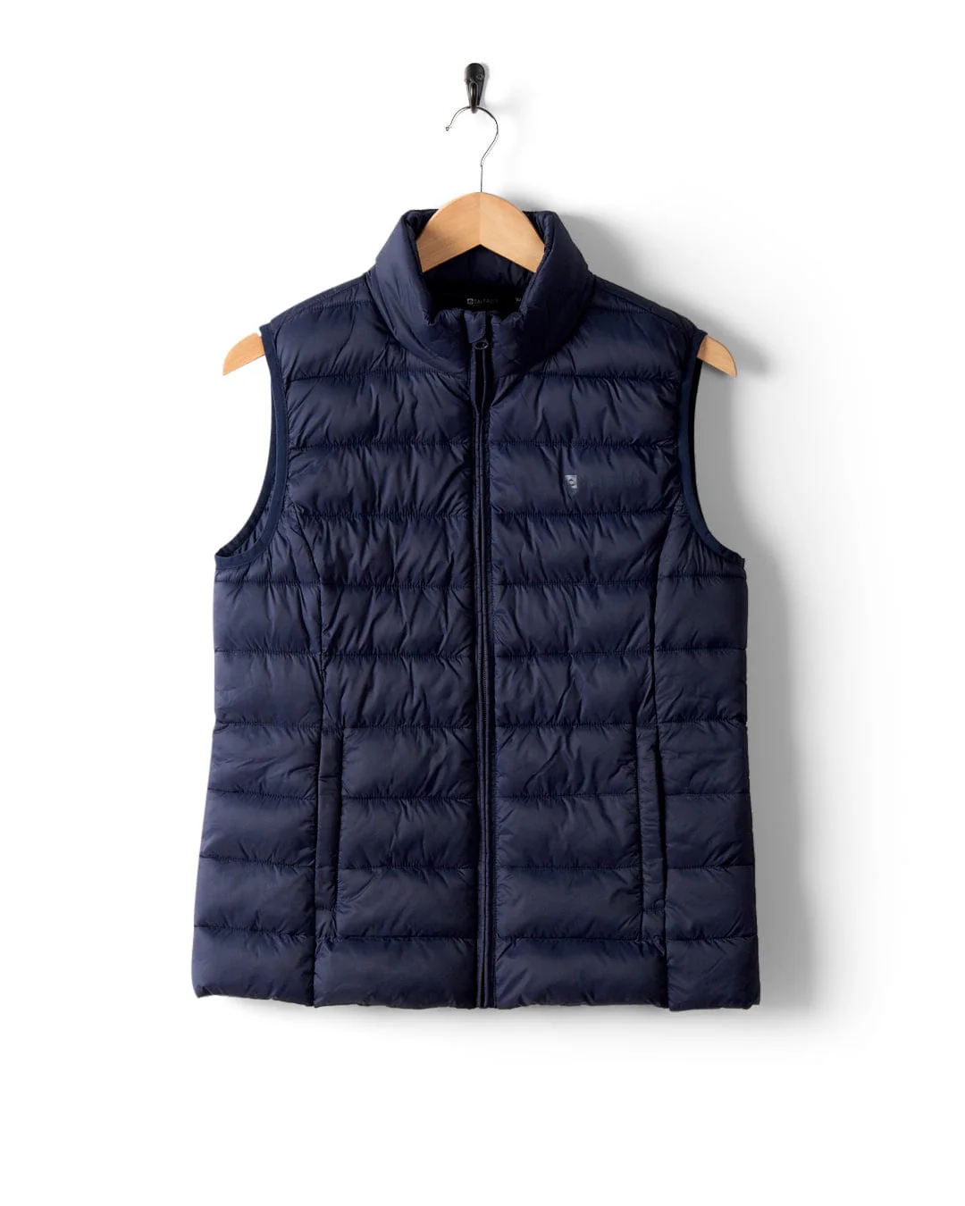 Margot Womens Recycled Padded Gilet in Blue - Image 3