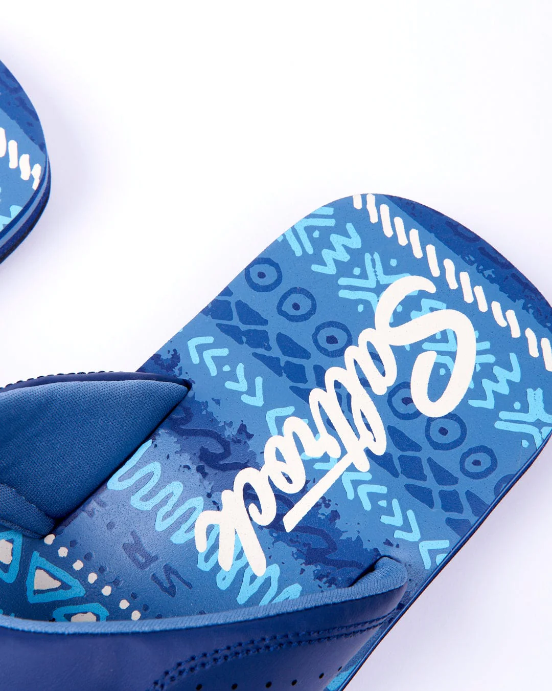 Marks Mens Flip Flops in Blue - Image 3